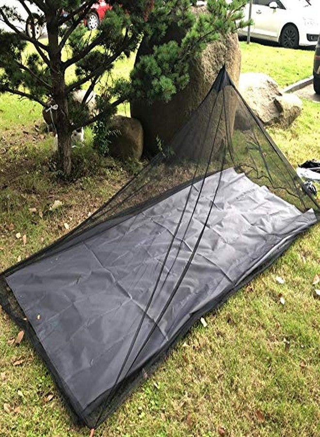 Aventik No-See-Ums Camping Mosquito Net Bed Compact and Ultra-Light for Travel，Finest Holes Mesh 2000 Noseeum Netting for Camping and Hiking, Without Sleeping Mat (Single Brown Color, M) - Image 1